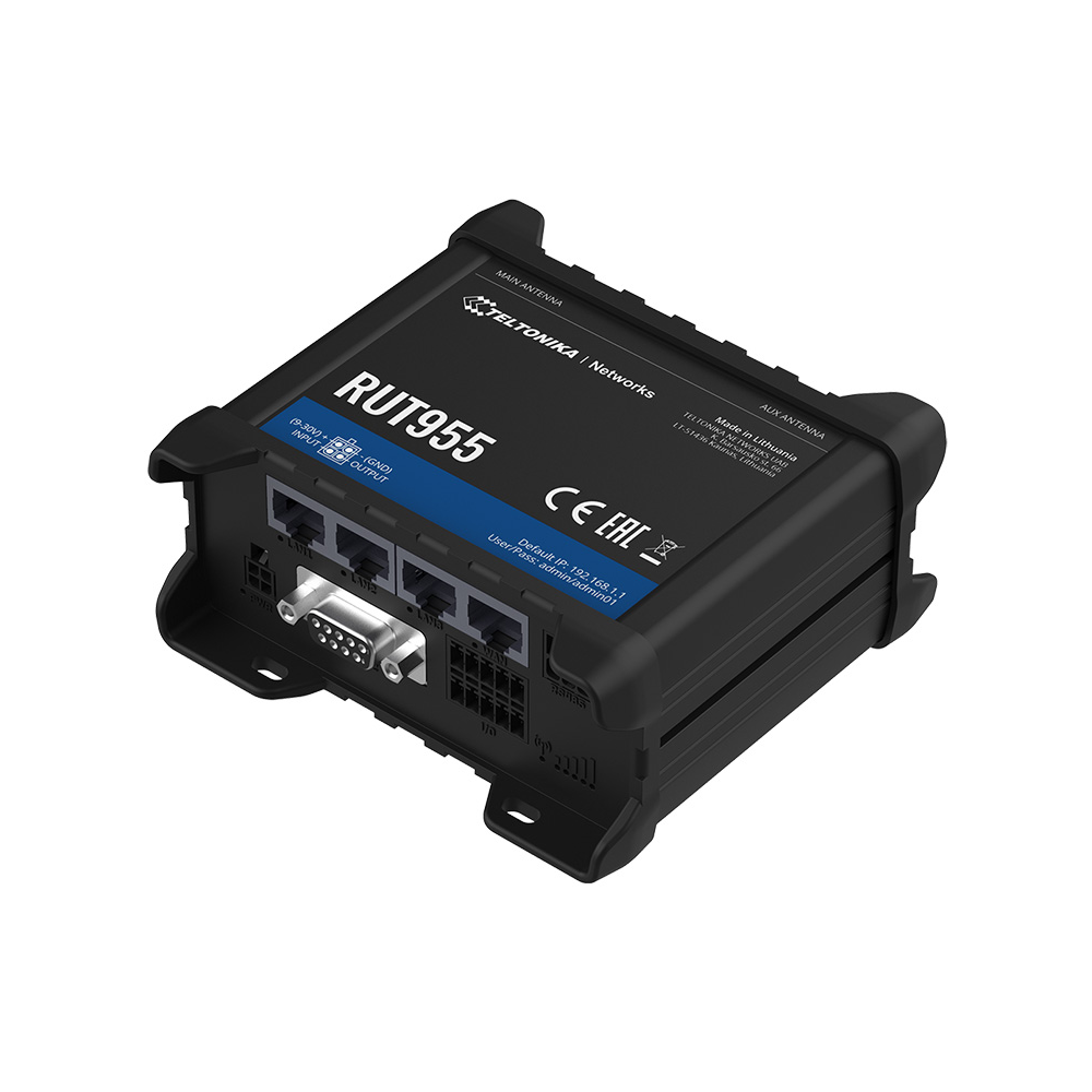 Teltonika RUT955 LTE Router with GNSS, I/O and RS232/RS485